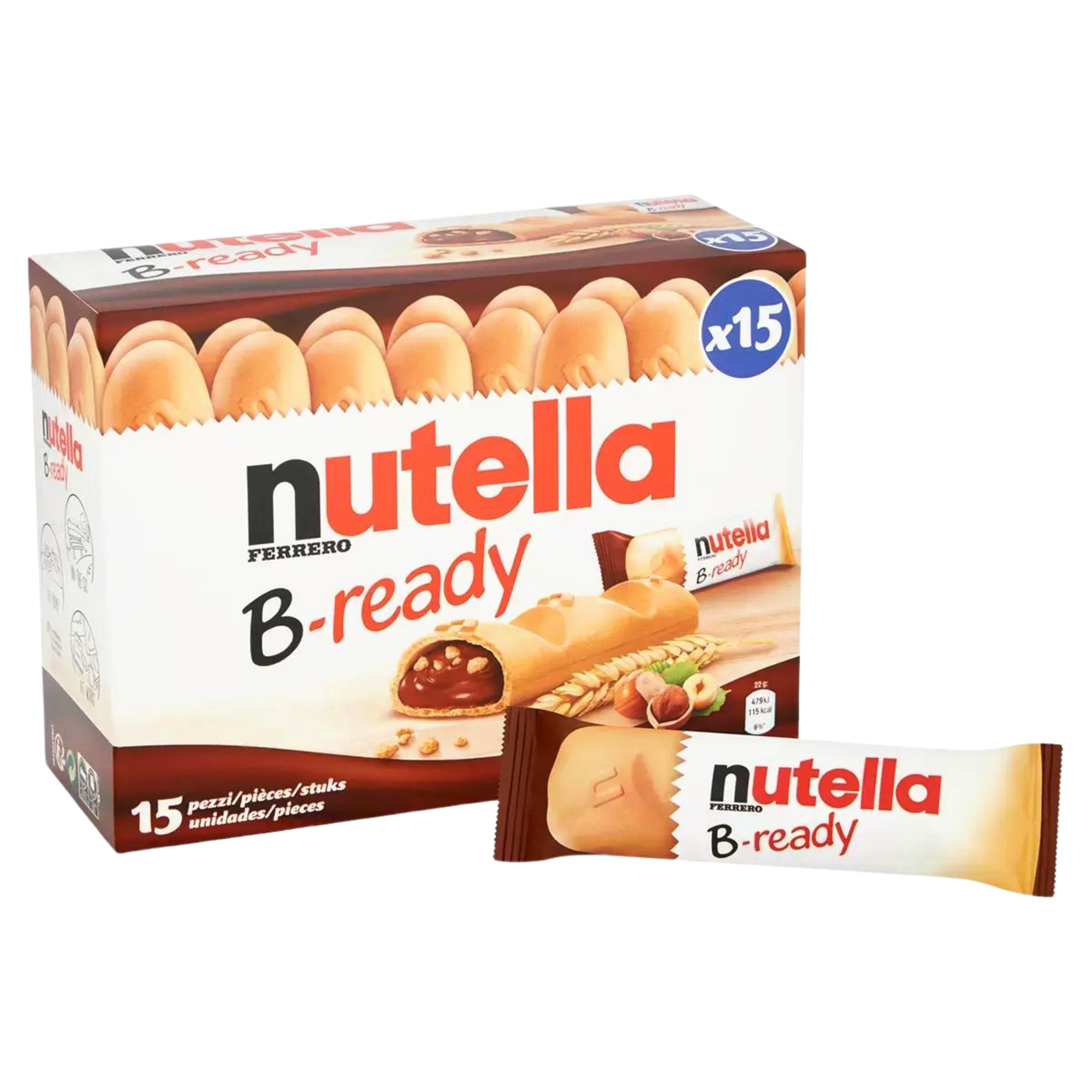 Nutella B-Ready - 15 stk - Nammi.net
