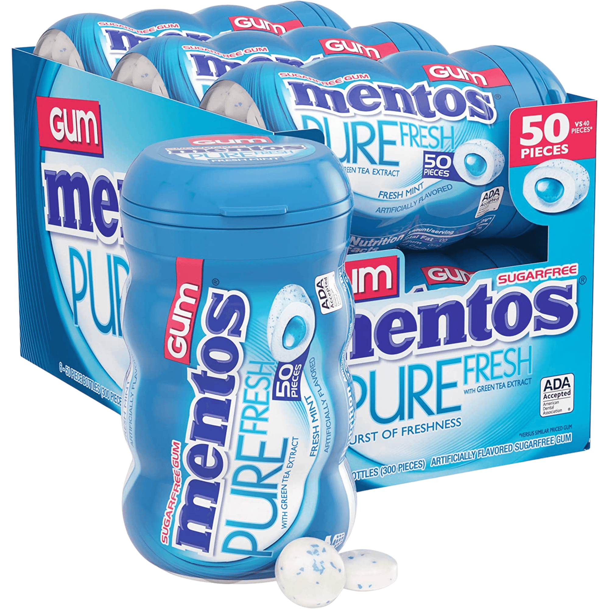 Mentos Pure Fresh Sugar-Free Chewing Gum - 6 stk - Nammi.net