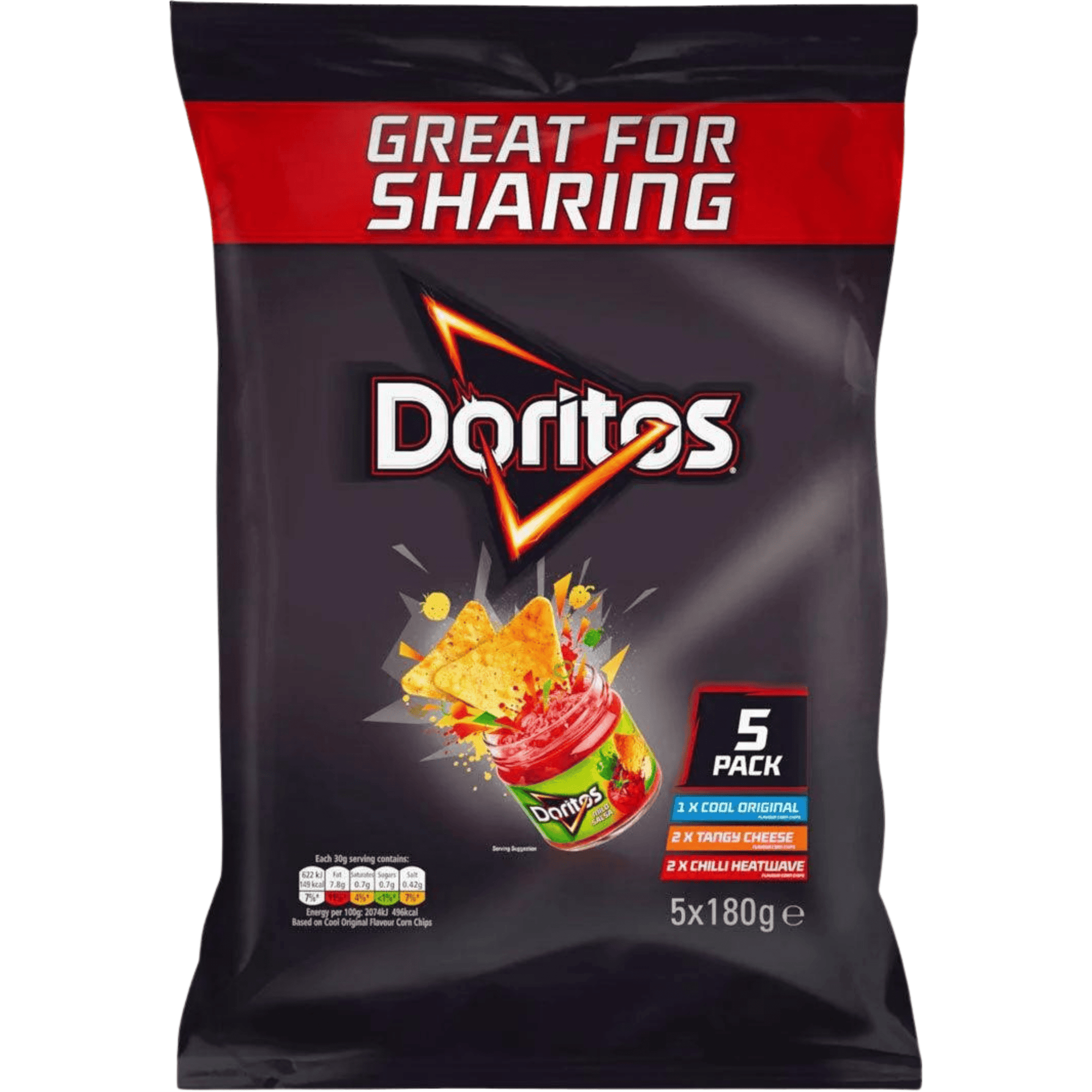 Doritos Variety Pakki, 5 x 180g - Nammi.net