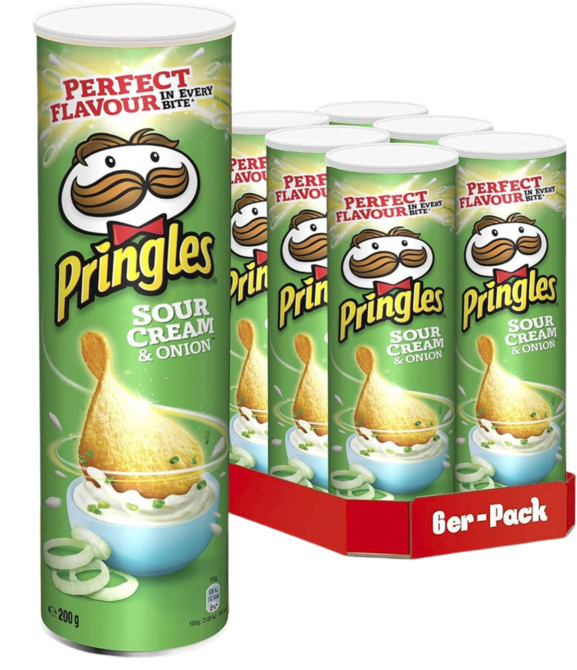Pringles Sour Cream & Onion - 6 stk - Nammi.net