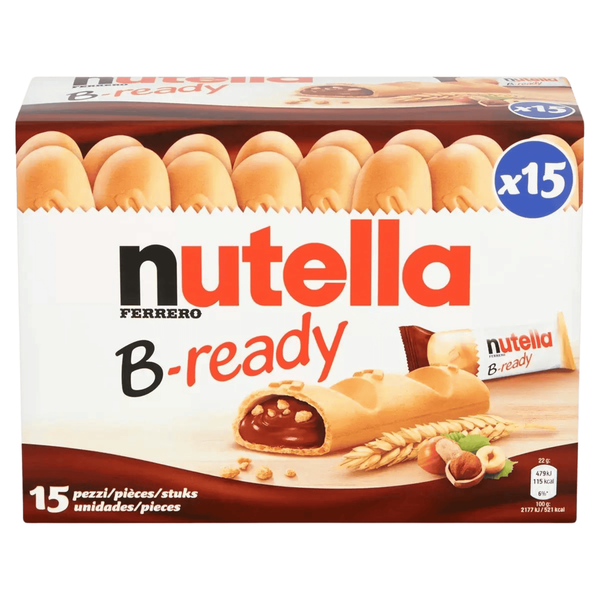 Nutella B-Ready - 15 stk - Nammi.net