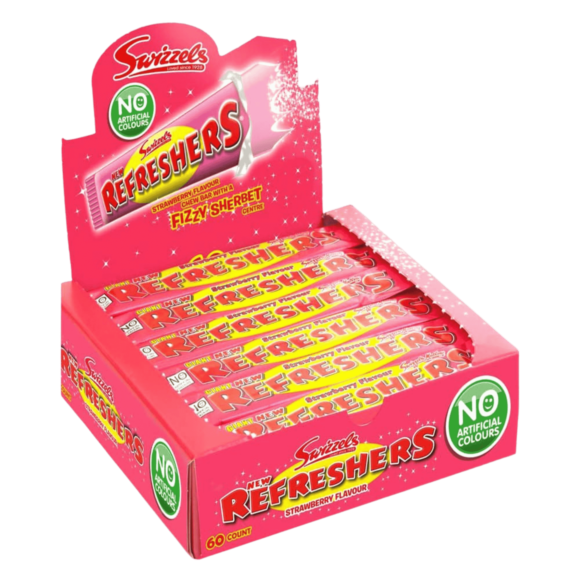 Swizzels Refreshers Strawberry - 60 stk - Nammi.net