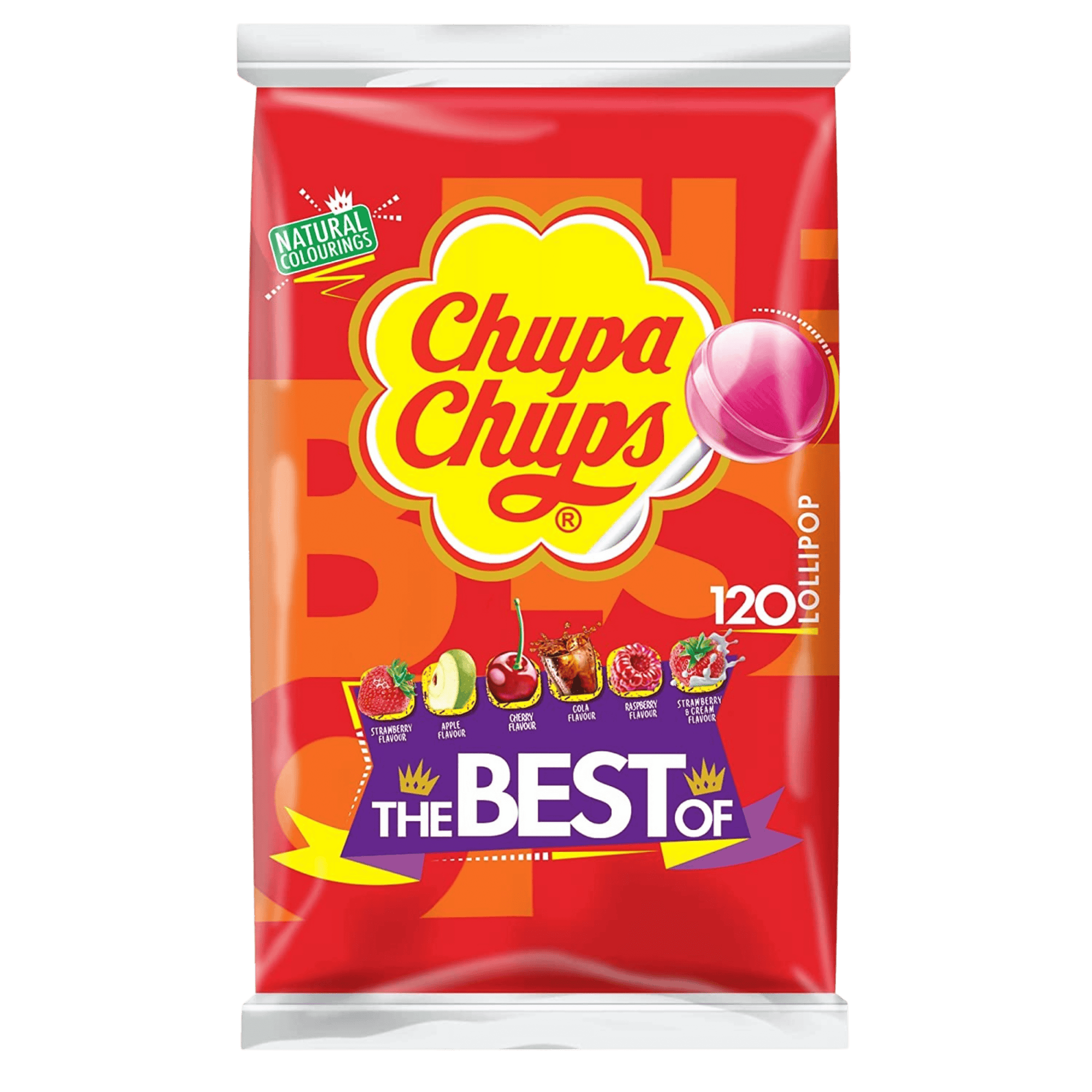 Chupa Chups Best Of Lollipops Bag Iconic Classic - 120 stk - Nammi.net