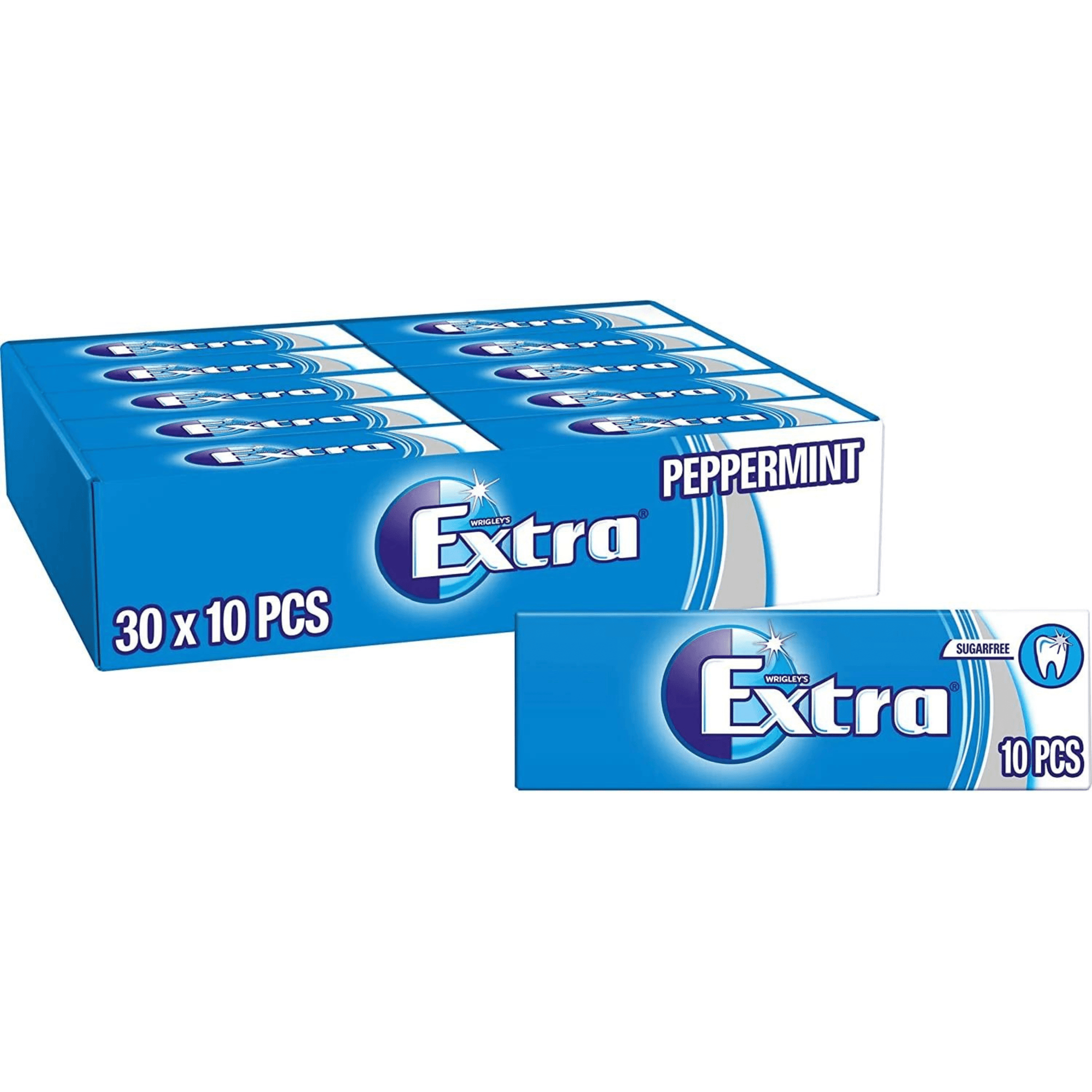 EXTRA - Peppermint - Bubble Sugar Free Chewing Gum - 30 stk - Nammi.net