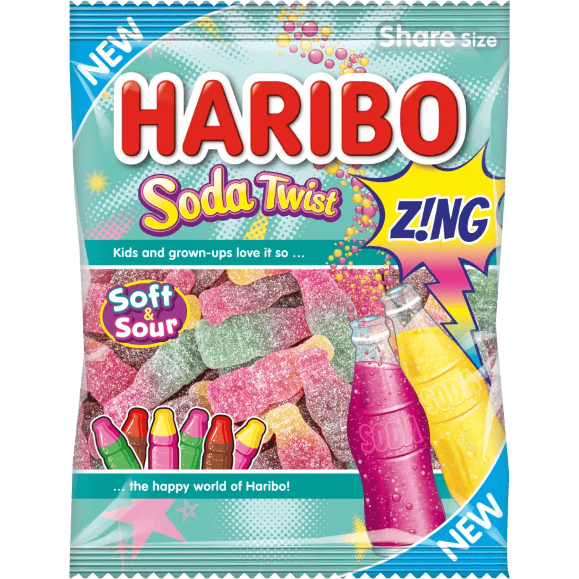 Haribo Soda Twist Zing 160g - Nammi.net