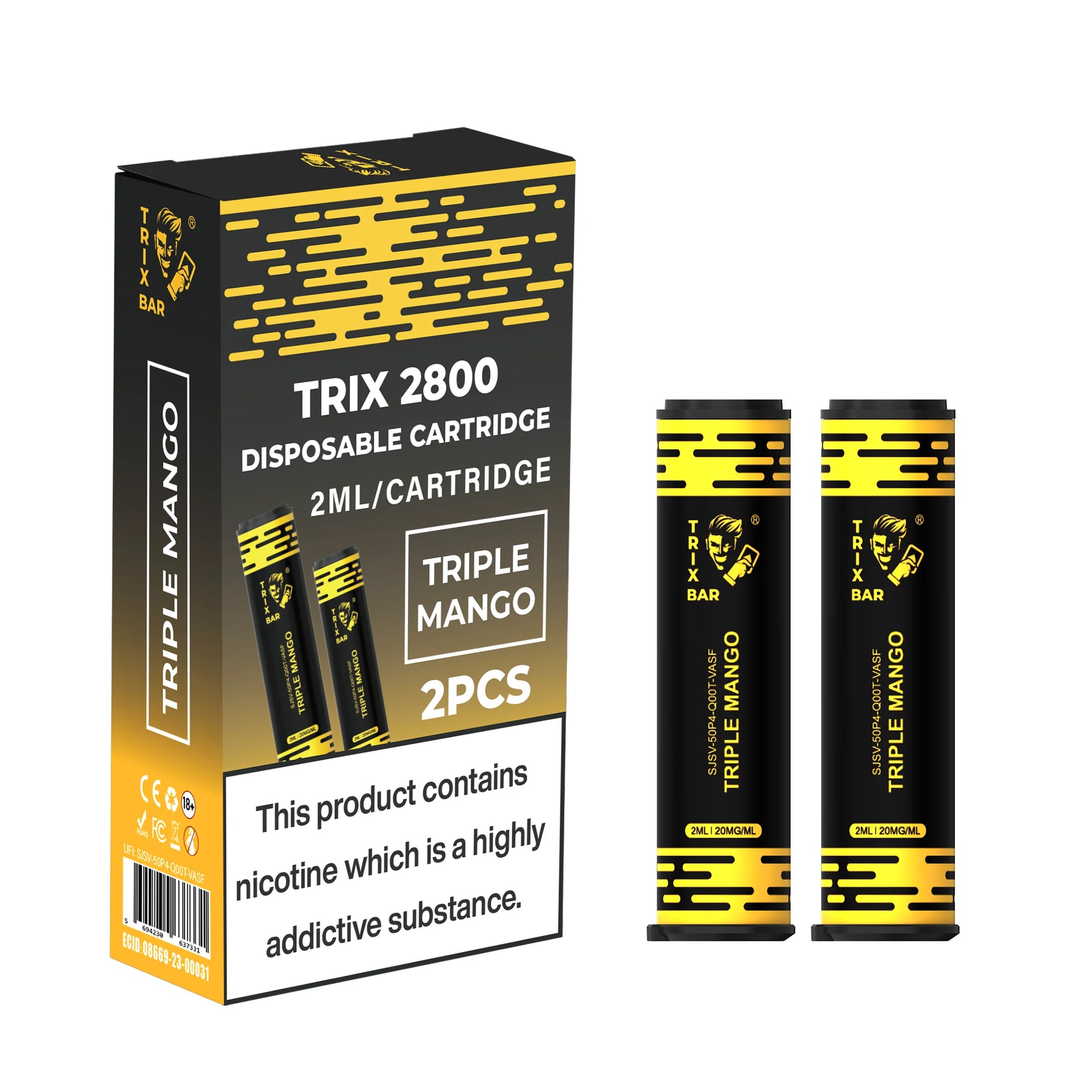 TRIX BAR MAX 2800 2x CARTRIDGES - Nammi.net