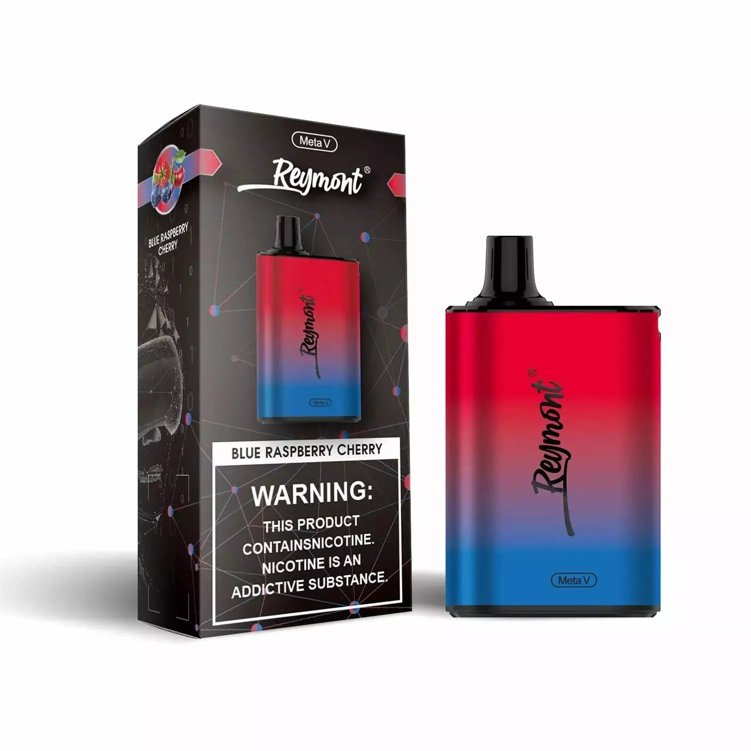 Reymont Meta V BLUE RASPBERRY CHERRY - 5022 Puffs - Nammi.net